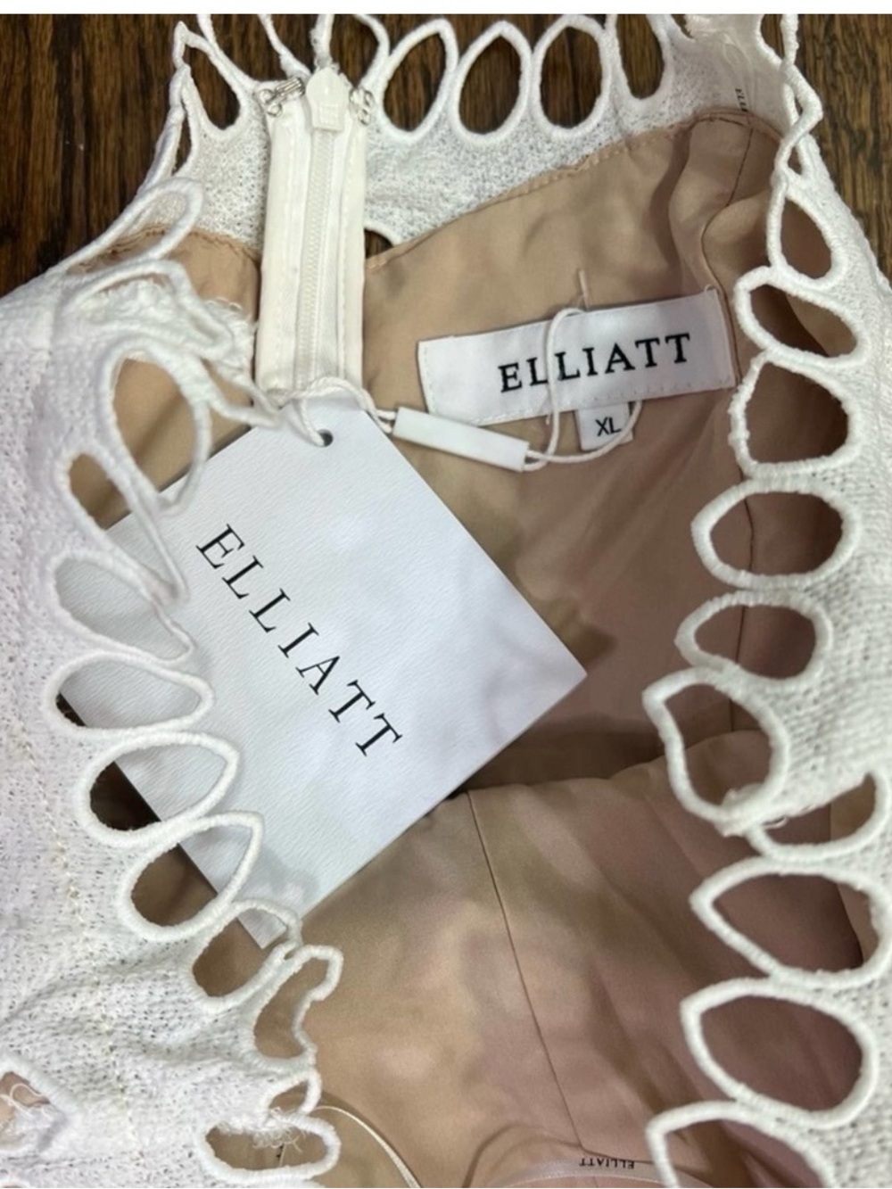 Elliatt Ivory Lace Cutout Tiered Maxi Dress - Picture 13 of 16